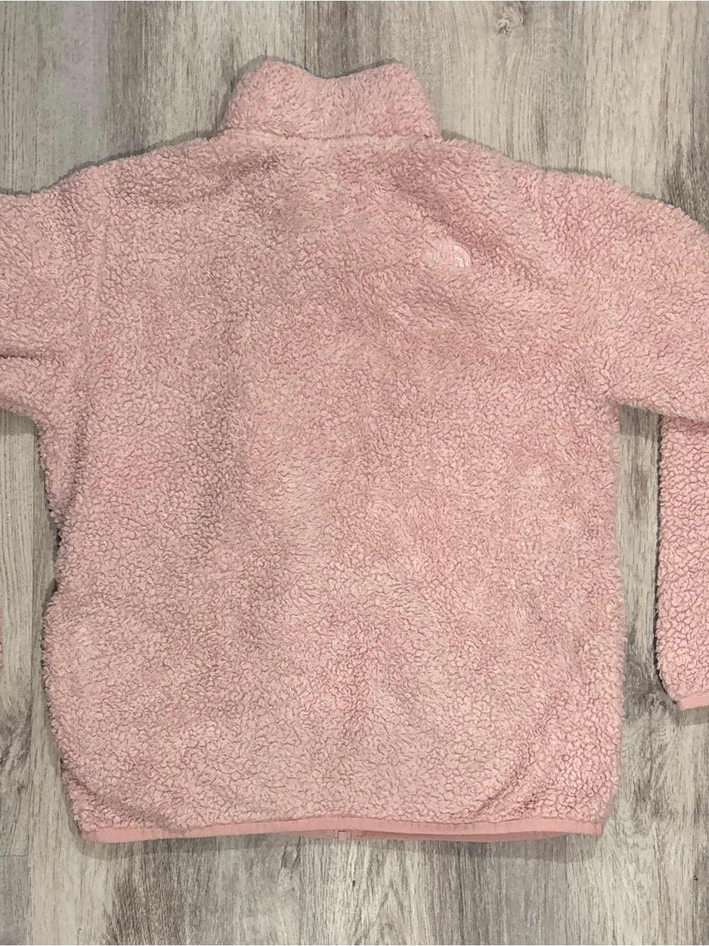 The North Face Girls Large Pink Sherpa Fleece Jacket Cozy Zip Up - Picture 2 of 9